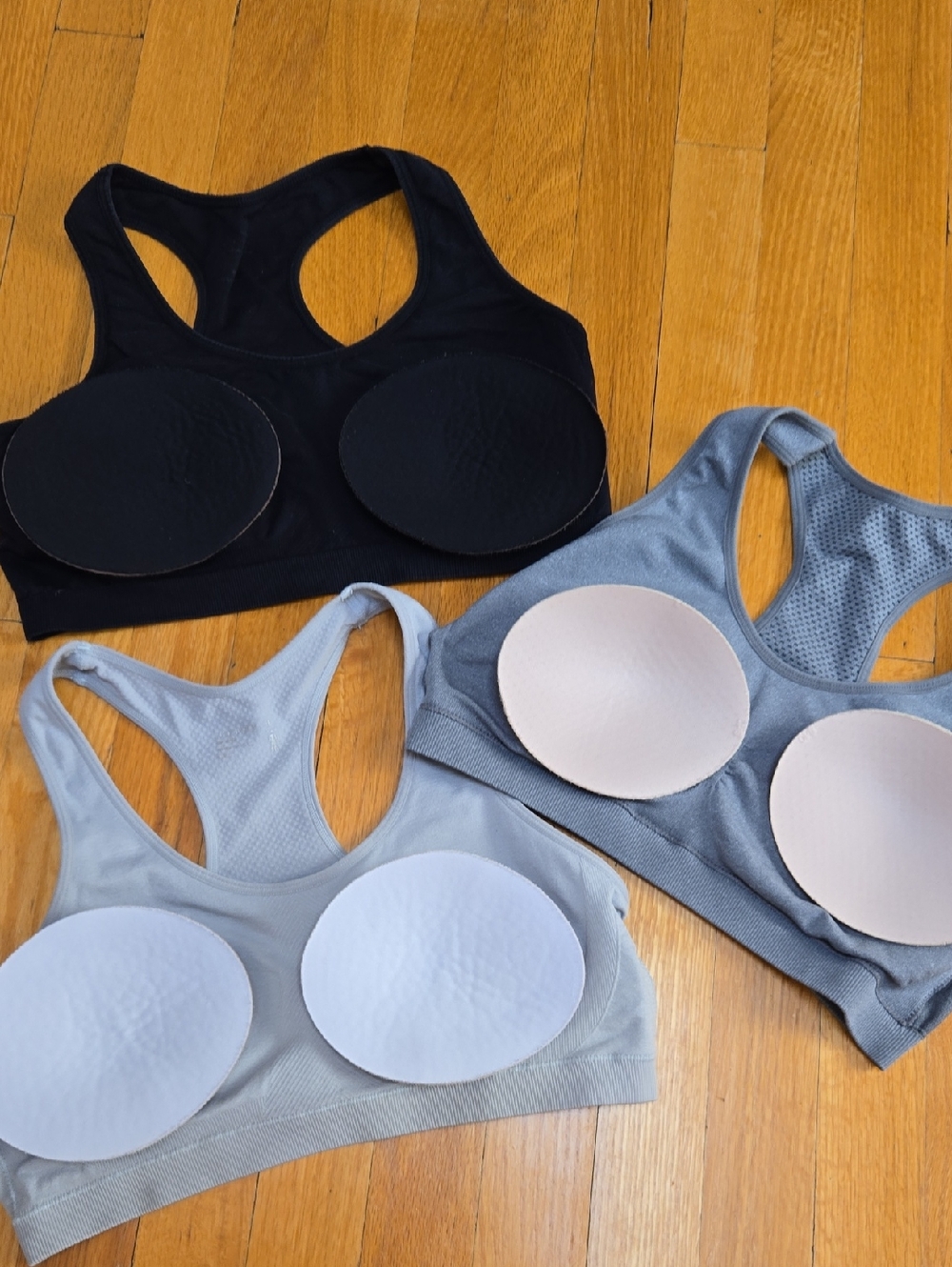 JOCKEY Racerback Sports Bra Trio - Black, Dark Gray, Light Gray - Picture 8 of 8